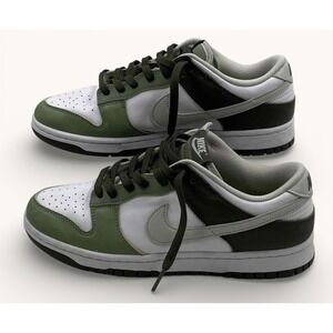 Nike Dunk Low Oil Green Mens 9 FN6882-100 Authentic Clean